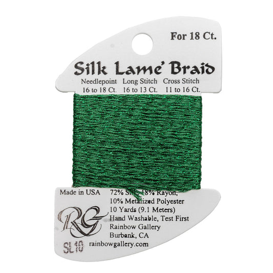 Silk Lame Braid SL10 Green