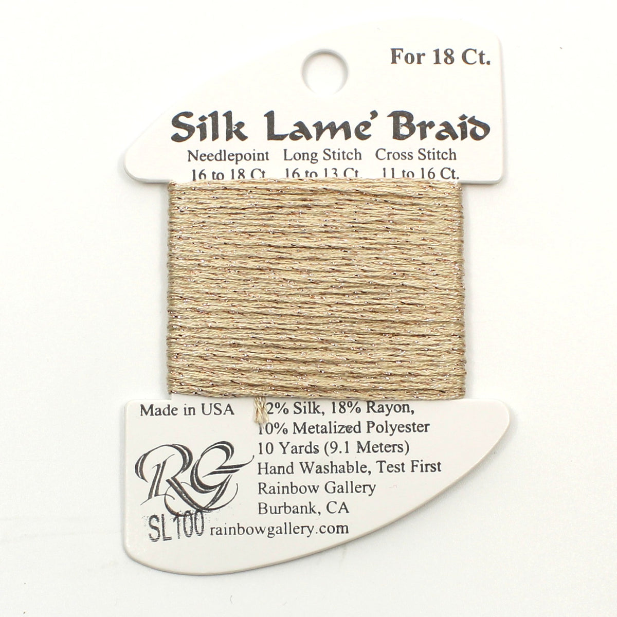 Silk Lame Braid SL100 Sand