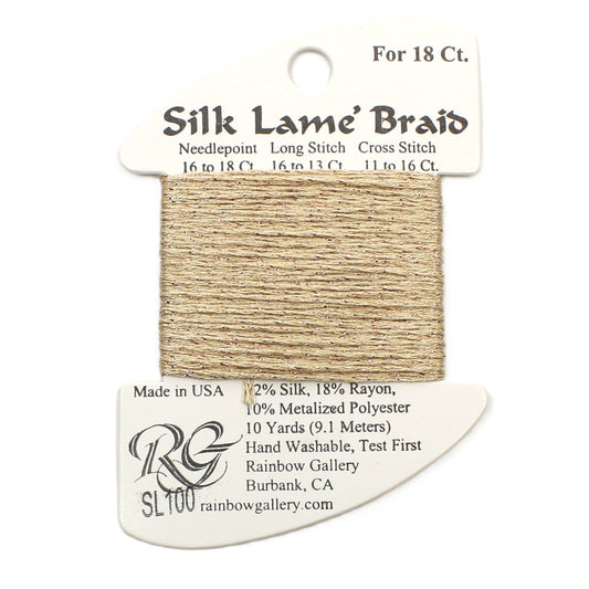 Silk Lame Braid SL100 Sand