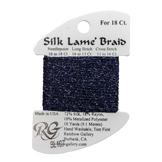 Silk Lame Braid SL107 Deep Cobalt