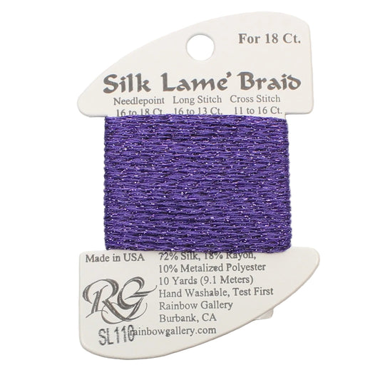 Silk Lame Braid SL110 Violet