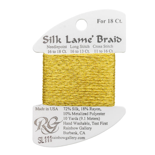 Silk Lame Braid SL111 Chardonnay