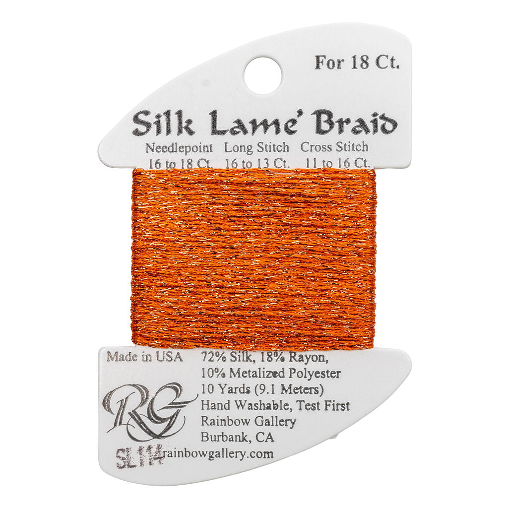 Silk Lame Braid SL114 Lite Pumpkin
