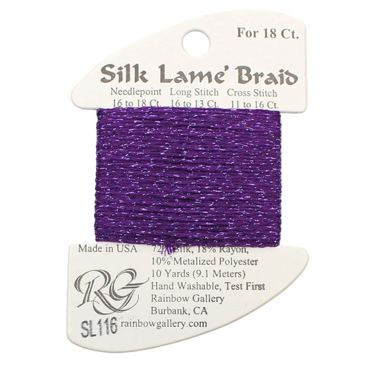 Silk Lame Braid SL116 Medium Violet