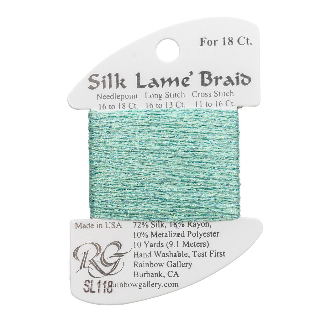 Silk Lame Braid SL118 Sea Spray