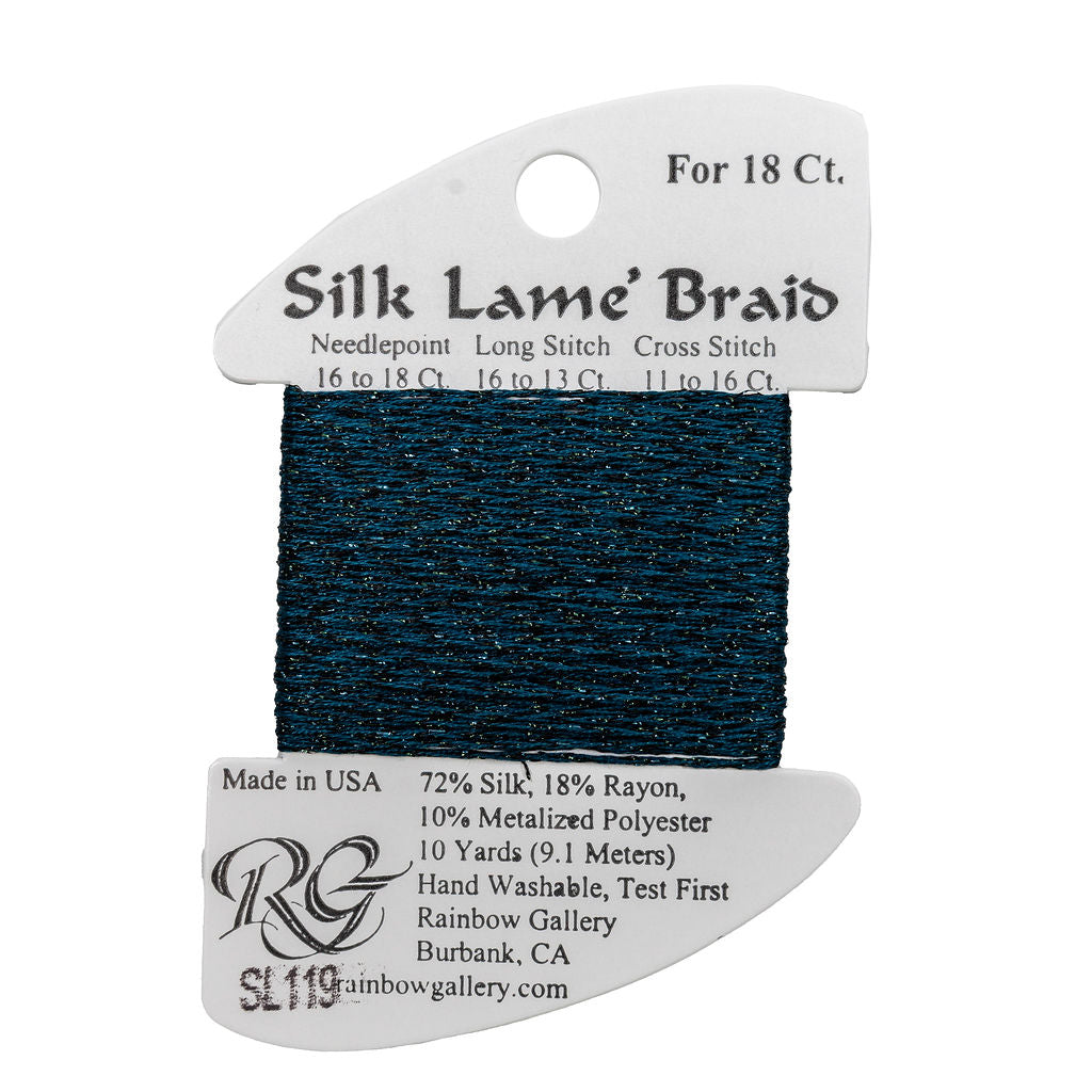 Silk Lame Braid SL119 Blue Sapphire