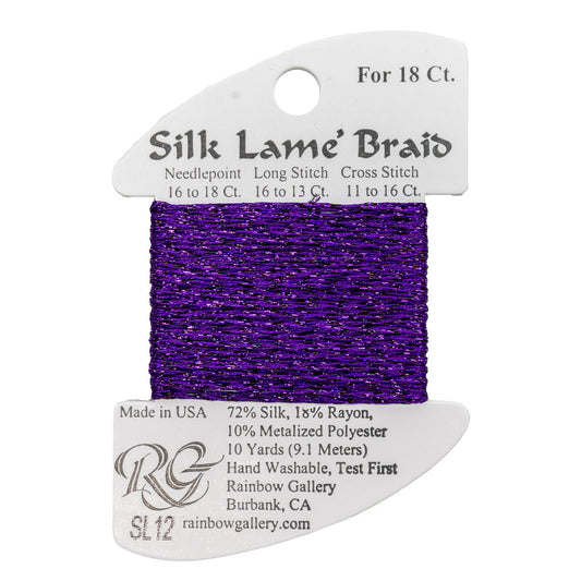 Silk Lame Braid SL12 Purple