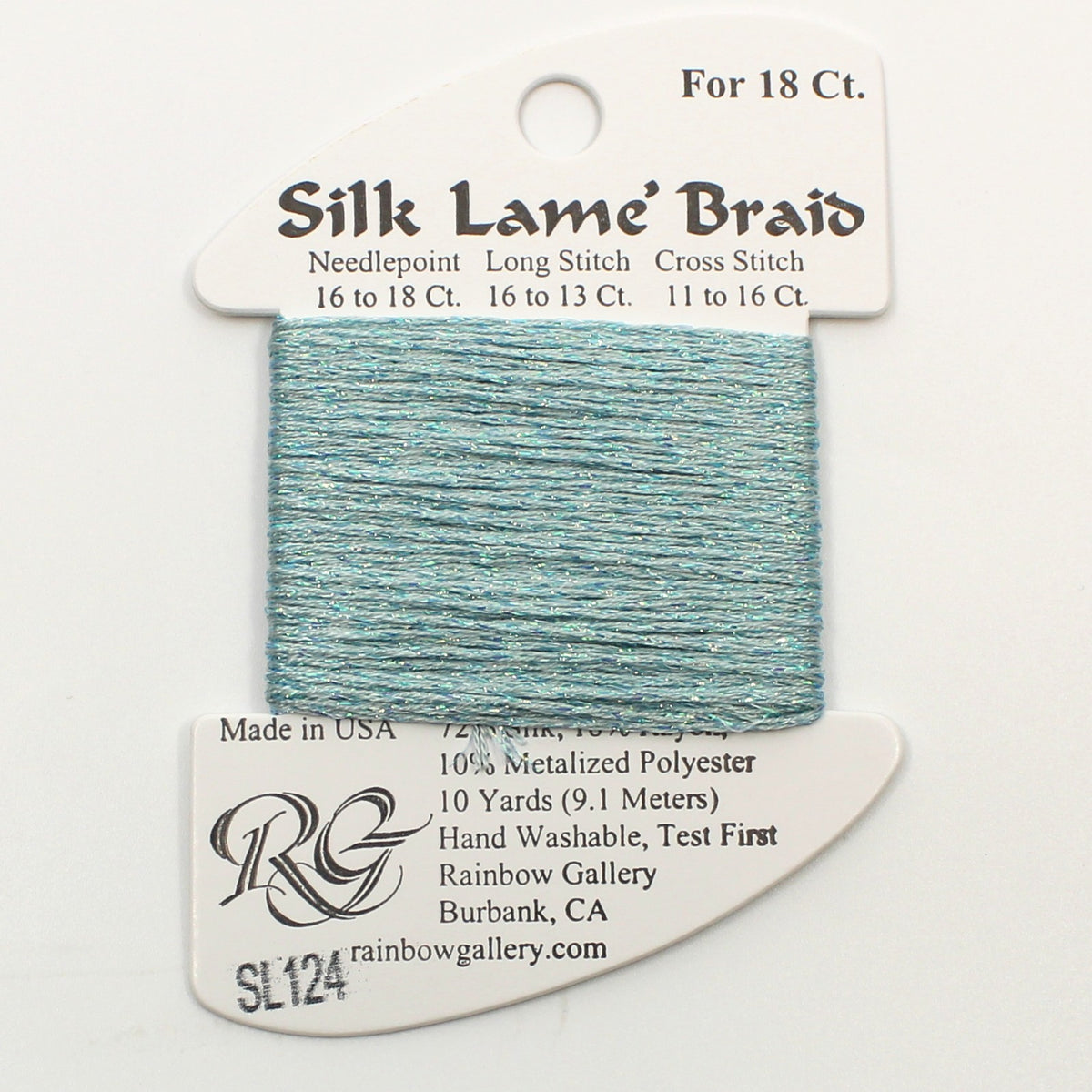 Silk Lame Braid SL124 Blue Glow