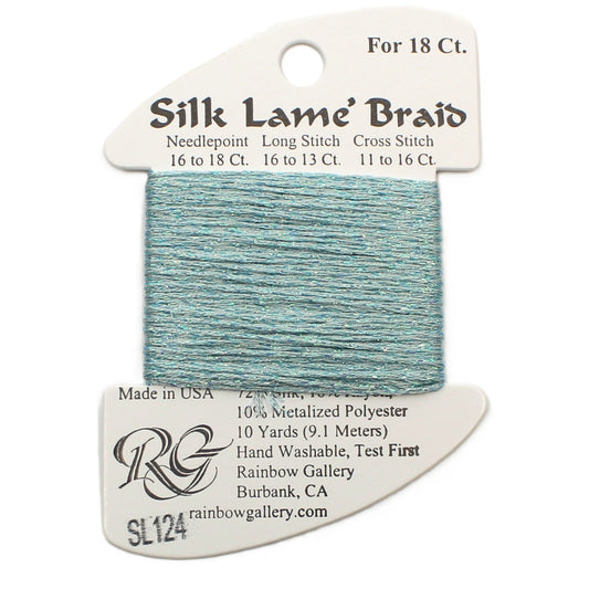 Silk Lame Braid SL124 Blue Glow
