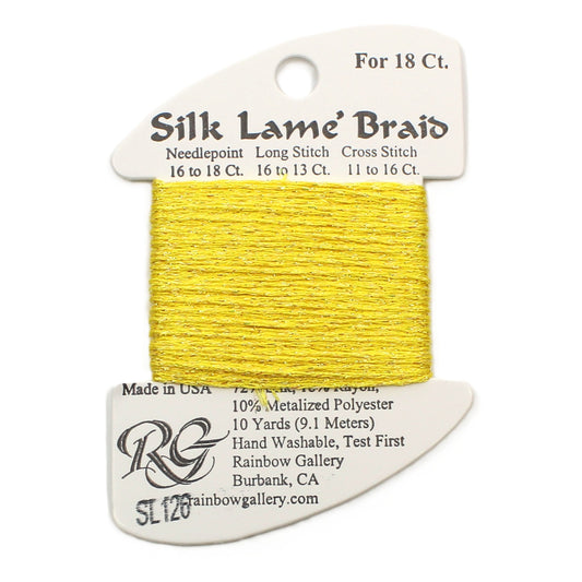 Silk Lame Braid SL126 Canary Yellow