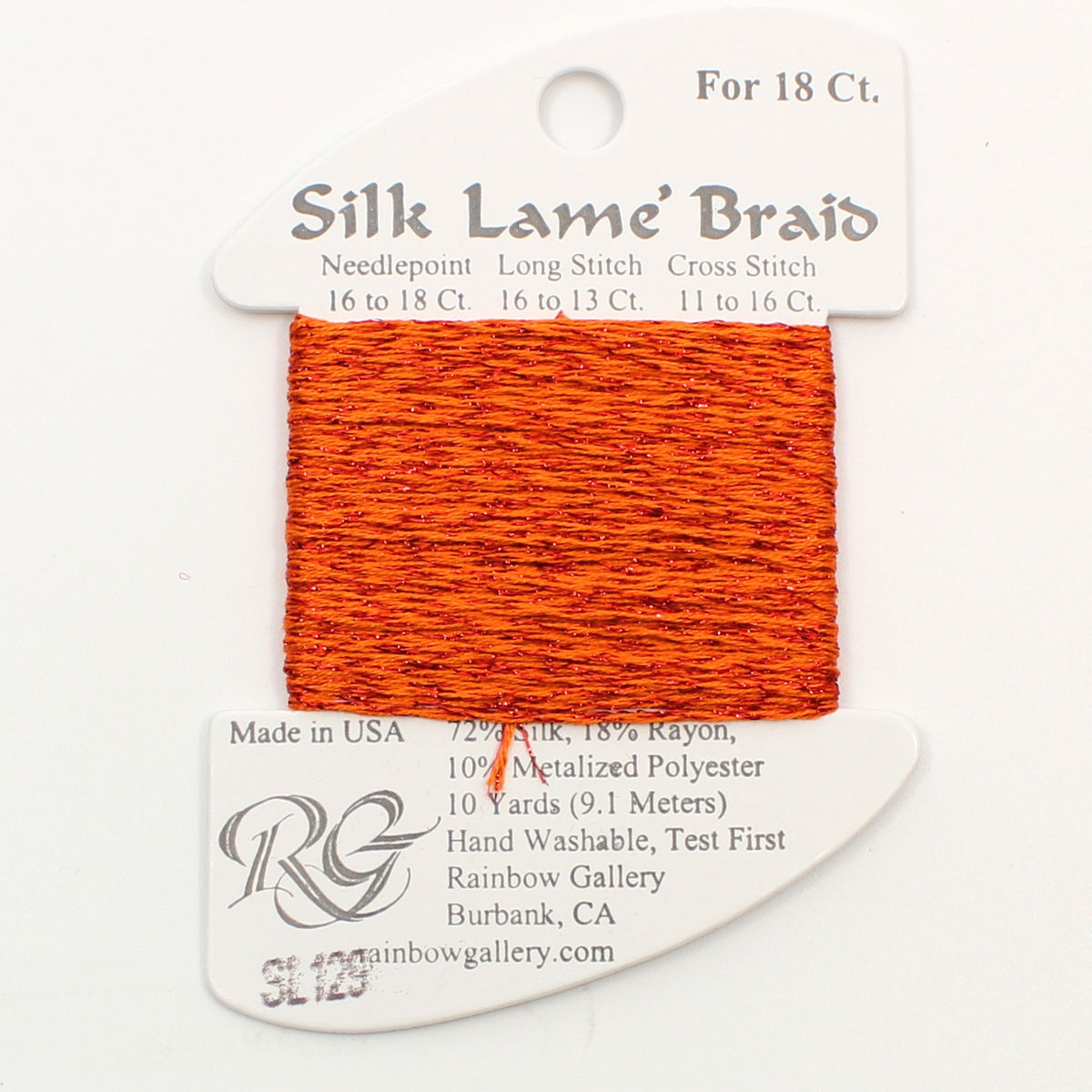 Silk Lame Braid SL129 Tabasco