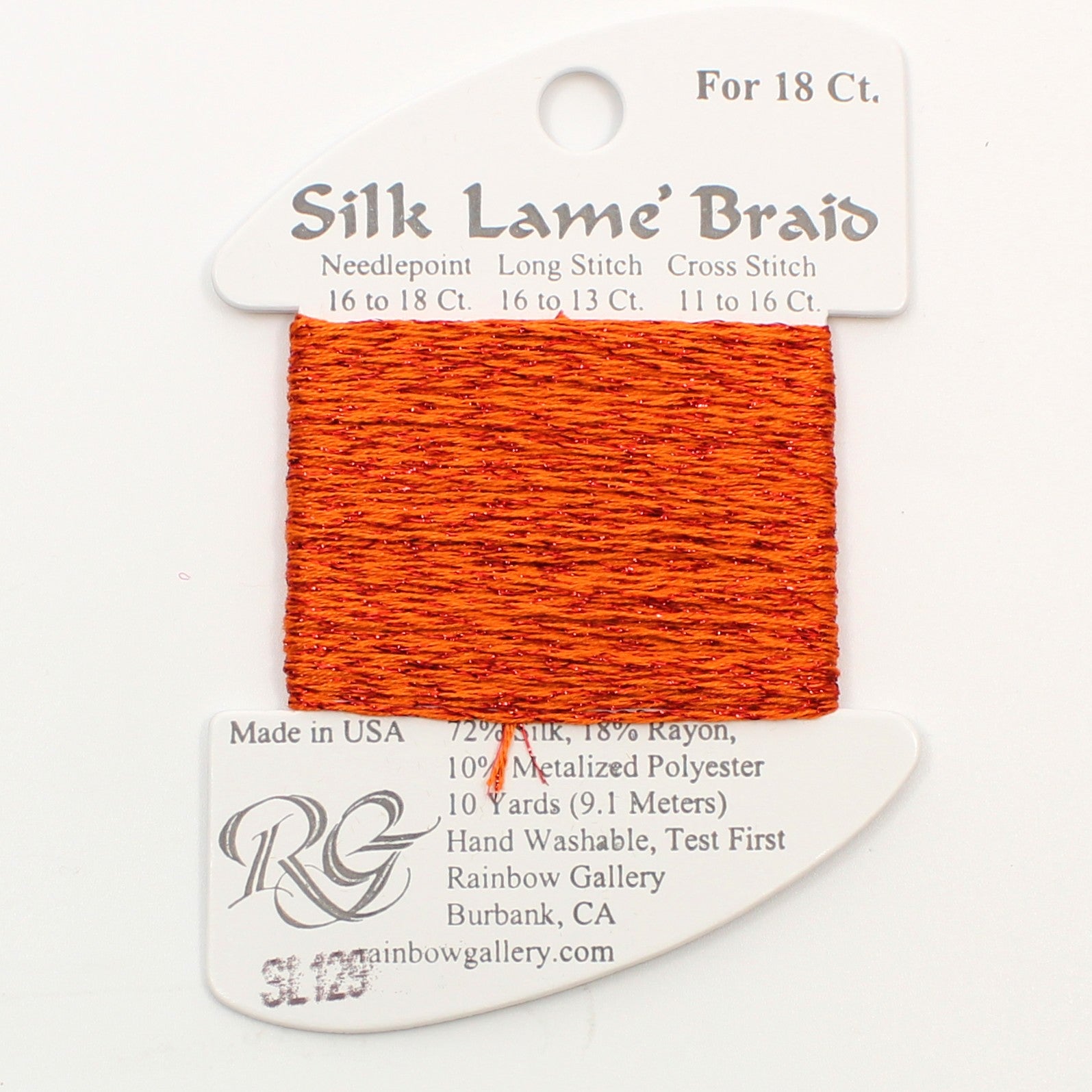 Silk Lame Braid SL129 Tabasco
