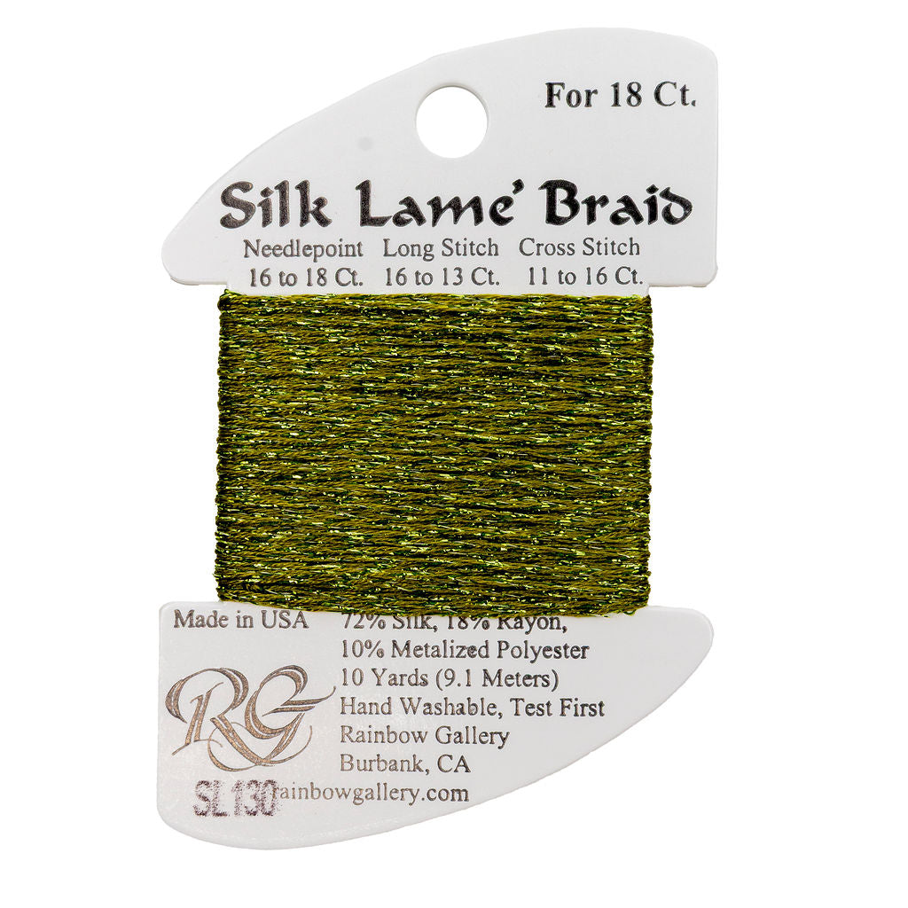 Silk Lame Braid SL130 Moss