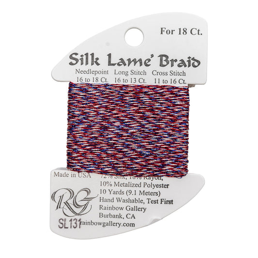 Silk Lame Braid SL131 4th Of July