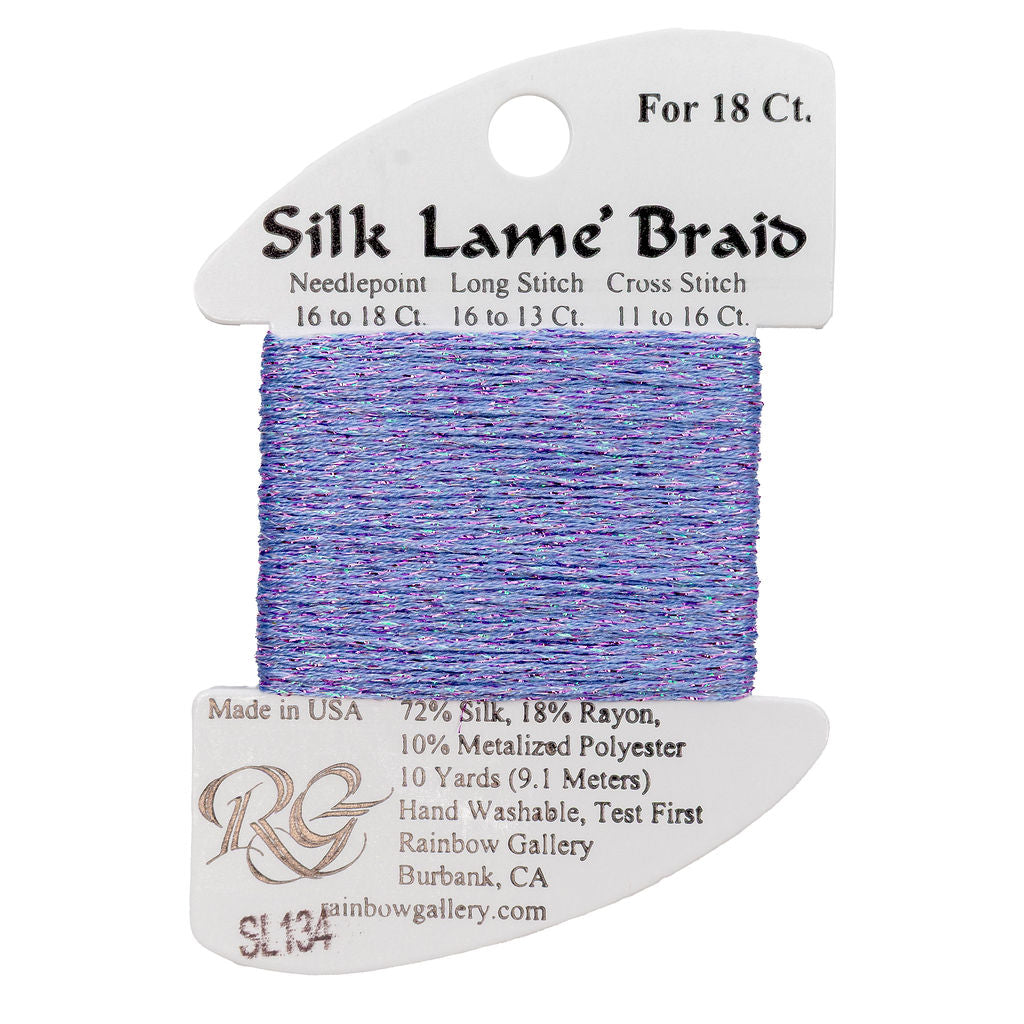 Silk Lame Braid SL134 Misty Lilac