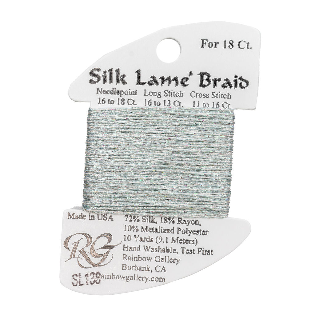Silk Lame Braid SL138 Glacier