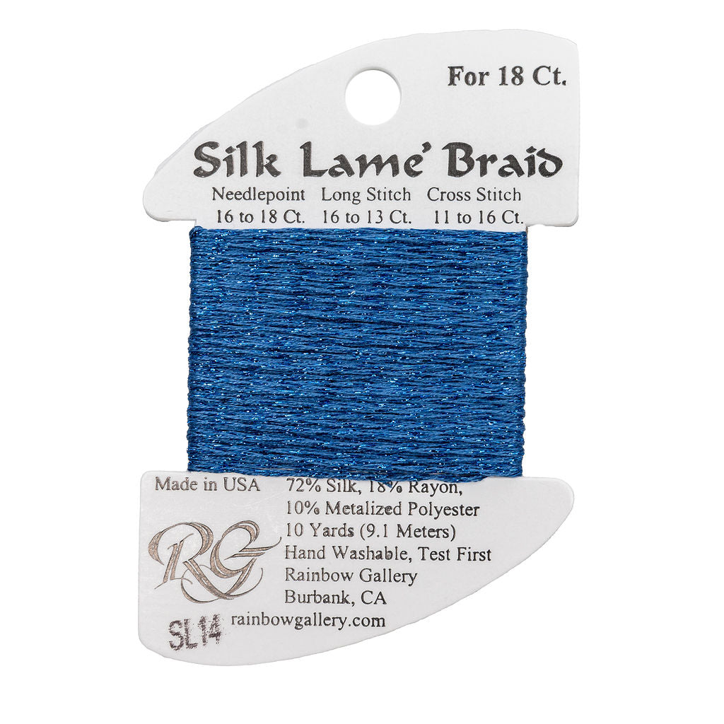 Silk Lame Braid SL14 Blue