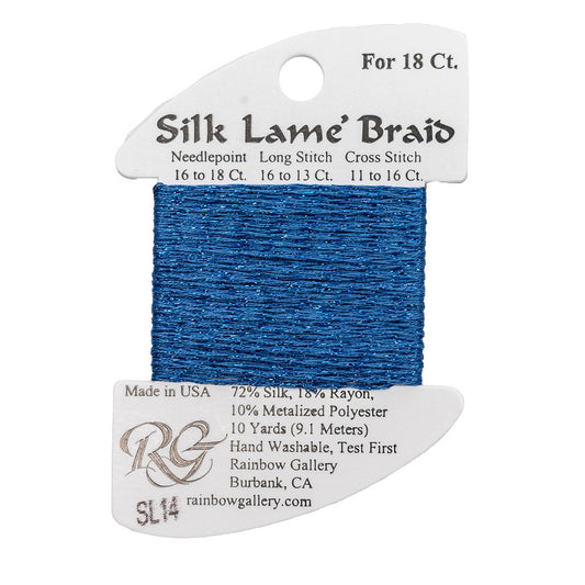 Silk Lame Braid SL14 Blue