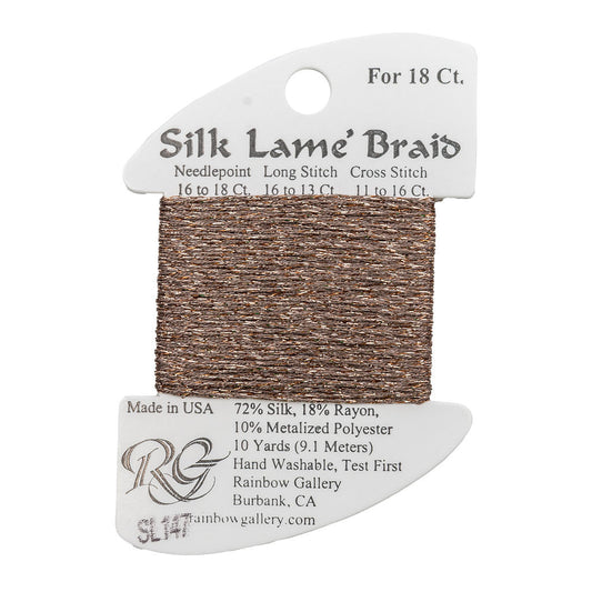 Silk Lame Braid SL147 Taupe