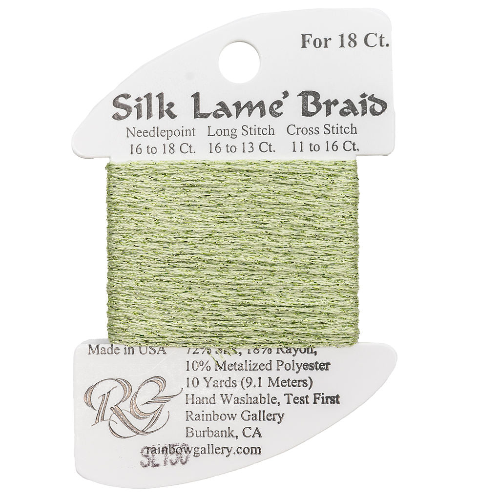 Silk Lame Braid SL150 Daiquiri Green