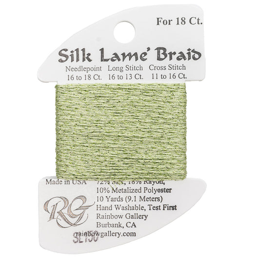 Silk Lame Braid SL150 Daiquiri Green