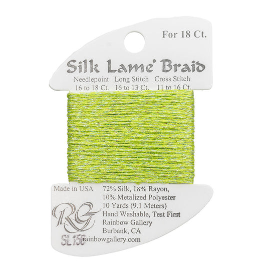 Silk Lame Braid SL156 Kiwi