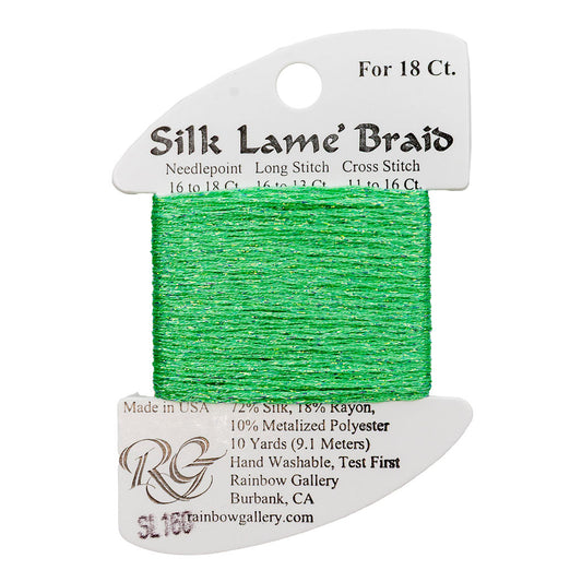 Silk Lame Braid SL160 Dark Mint