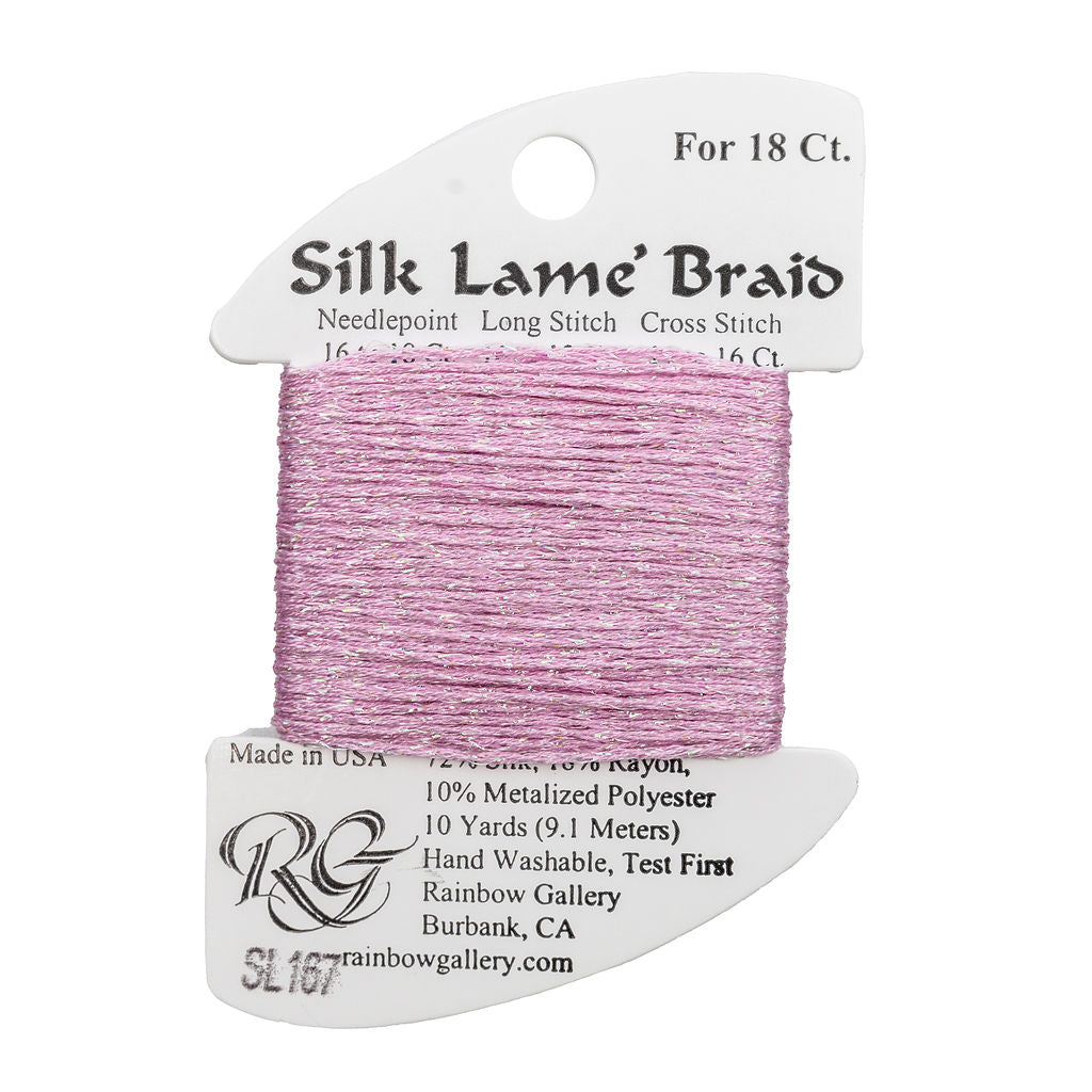 Silk Lame Braid SL167 Pink Lady