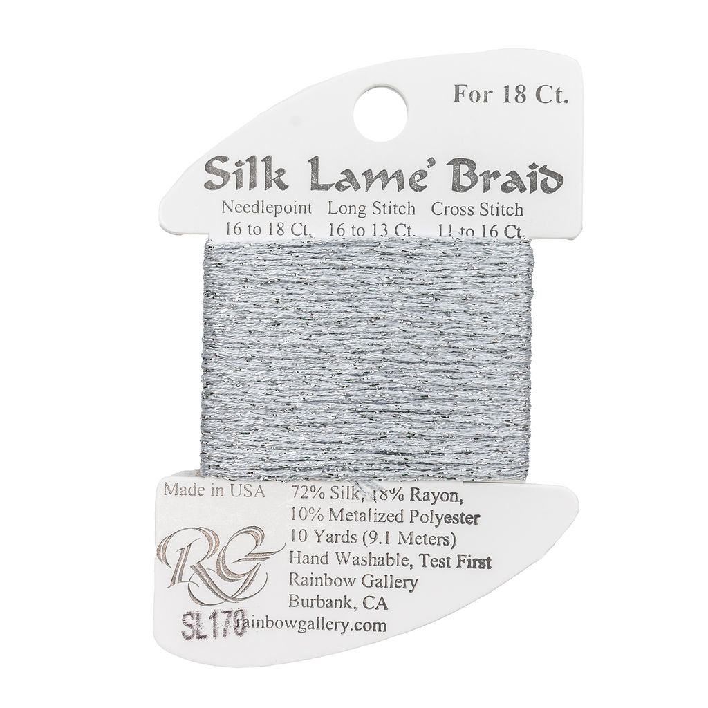 Silk Lame Braid SL170 Blue Fog