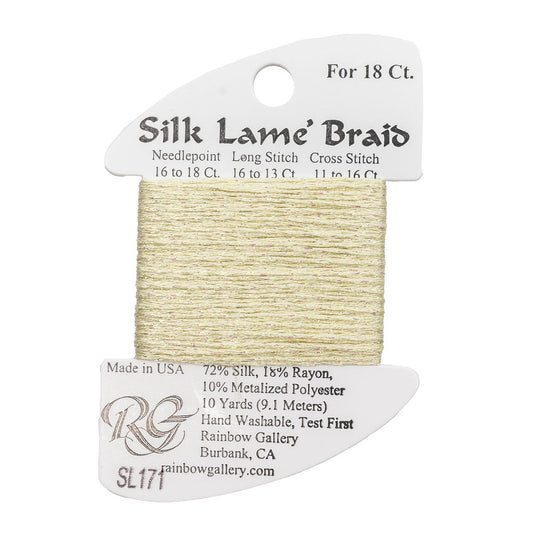 Silk Lame Braid SL171 Mellow Yellow
