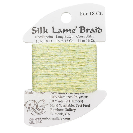 Silk Lame Braid SL172 Lime Cream