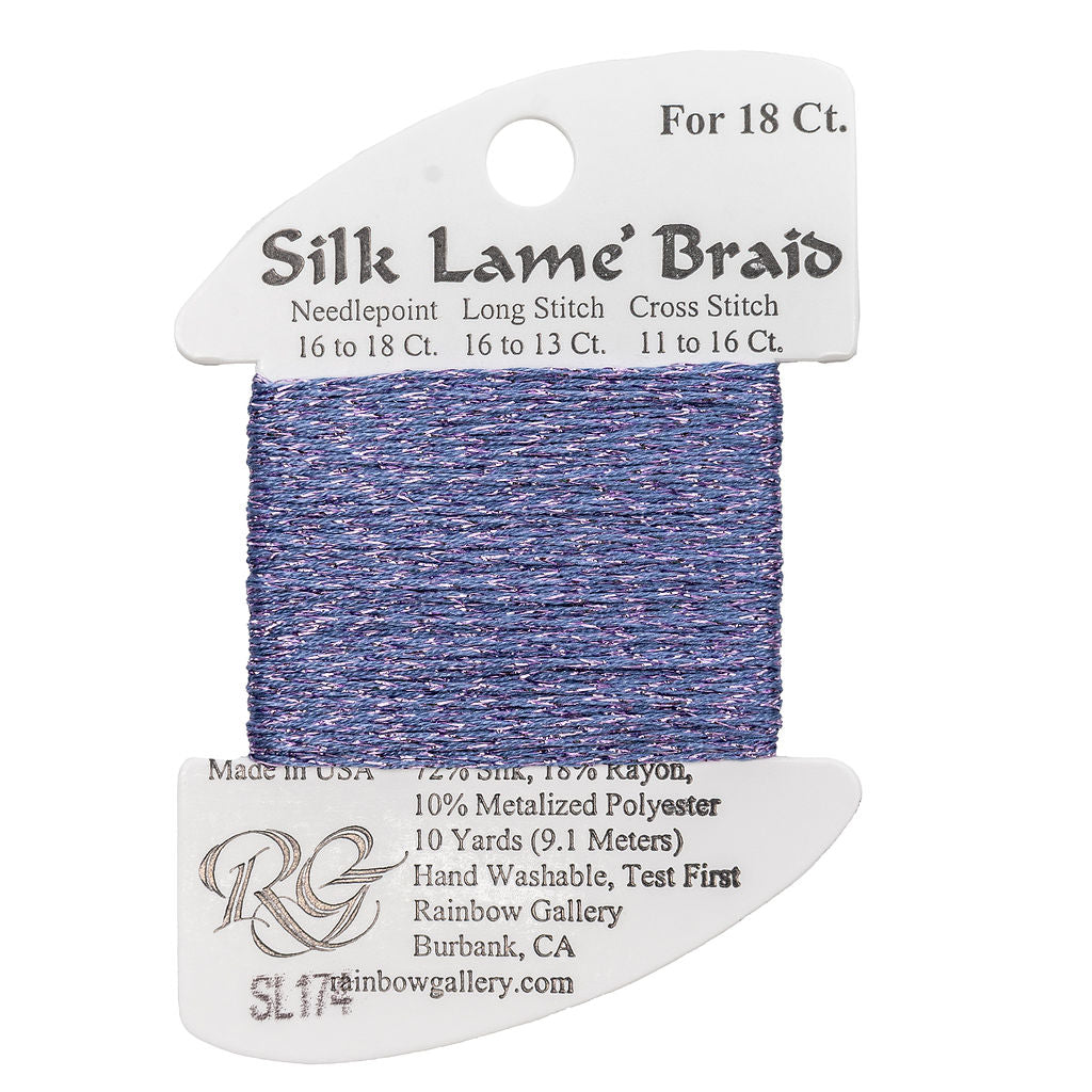 Silk Lame Braid SL174 Periwinkle
