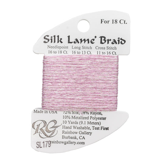 Silk Lame Braid SL179 Cotton Candy