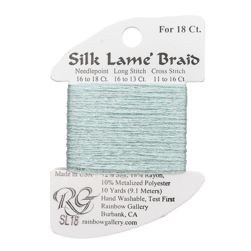 Silk Lame Braid SL18 Surf Blue