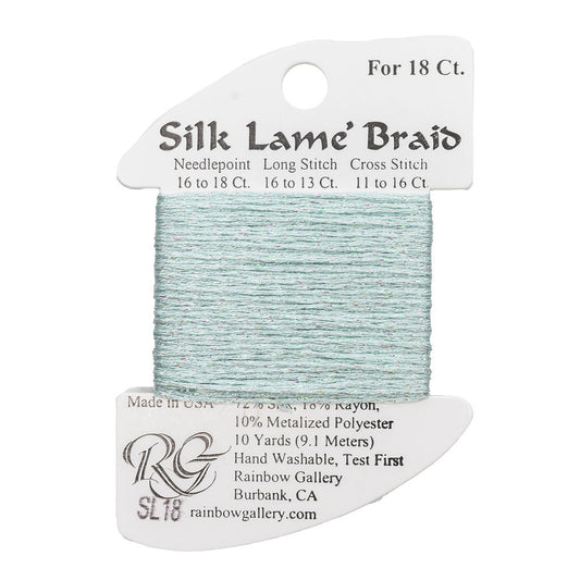 Silk Lame Braid SL18 Surf Blue