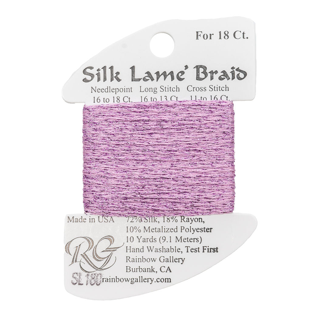 Silk Lame Braid SL180 Lilac Chiffon