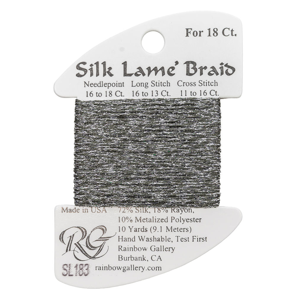 Silk Lame Braid SL183 Gray Stone