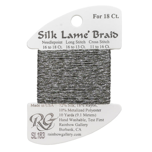 Silk Lame Braid SL183 Gray Stone