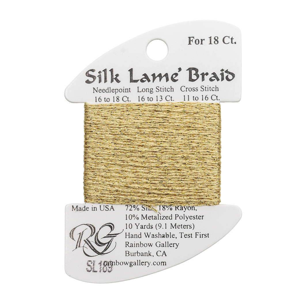 Silk Lame Braid SL189 Banana Crepe