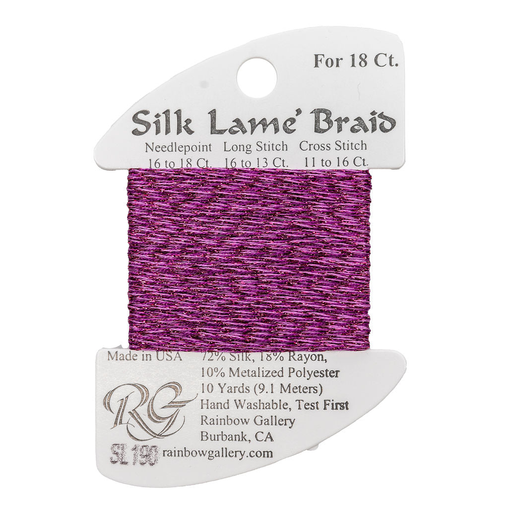 Silk Lame Braid SL190 Purple Orchid