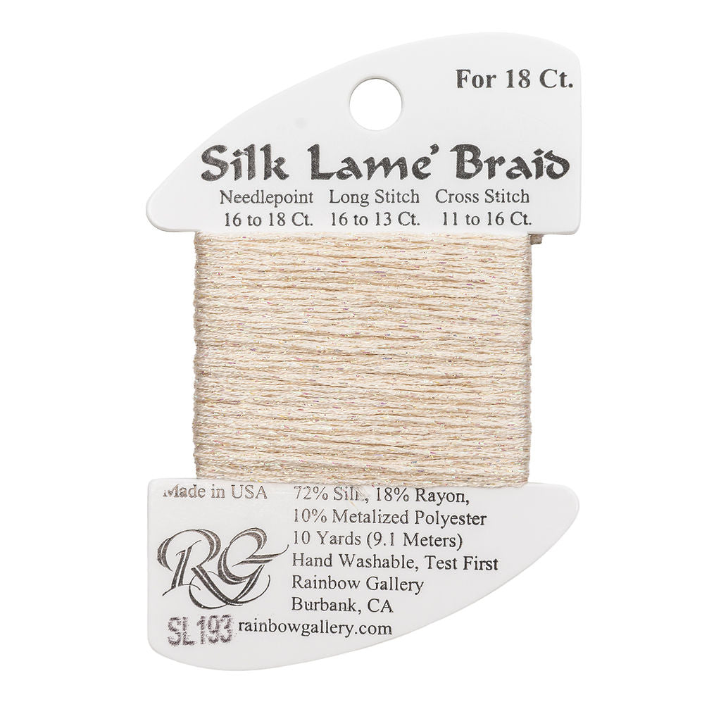 Silk Lame Braid SL193 Crème Brule