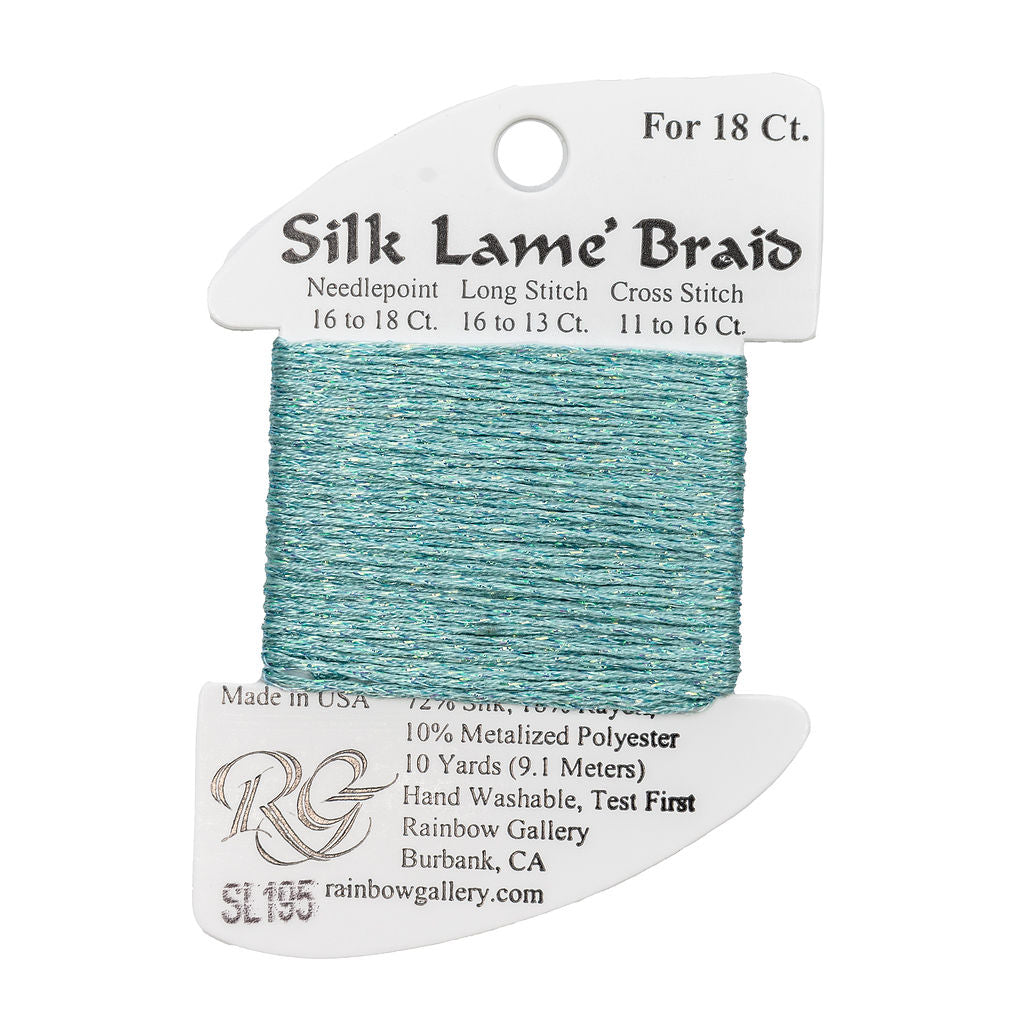 Silk Lame Braid SL195 Marine Blue