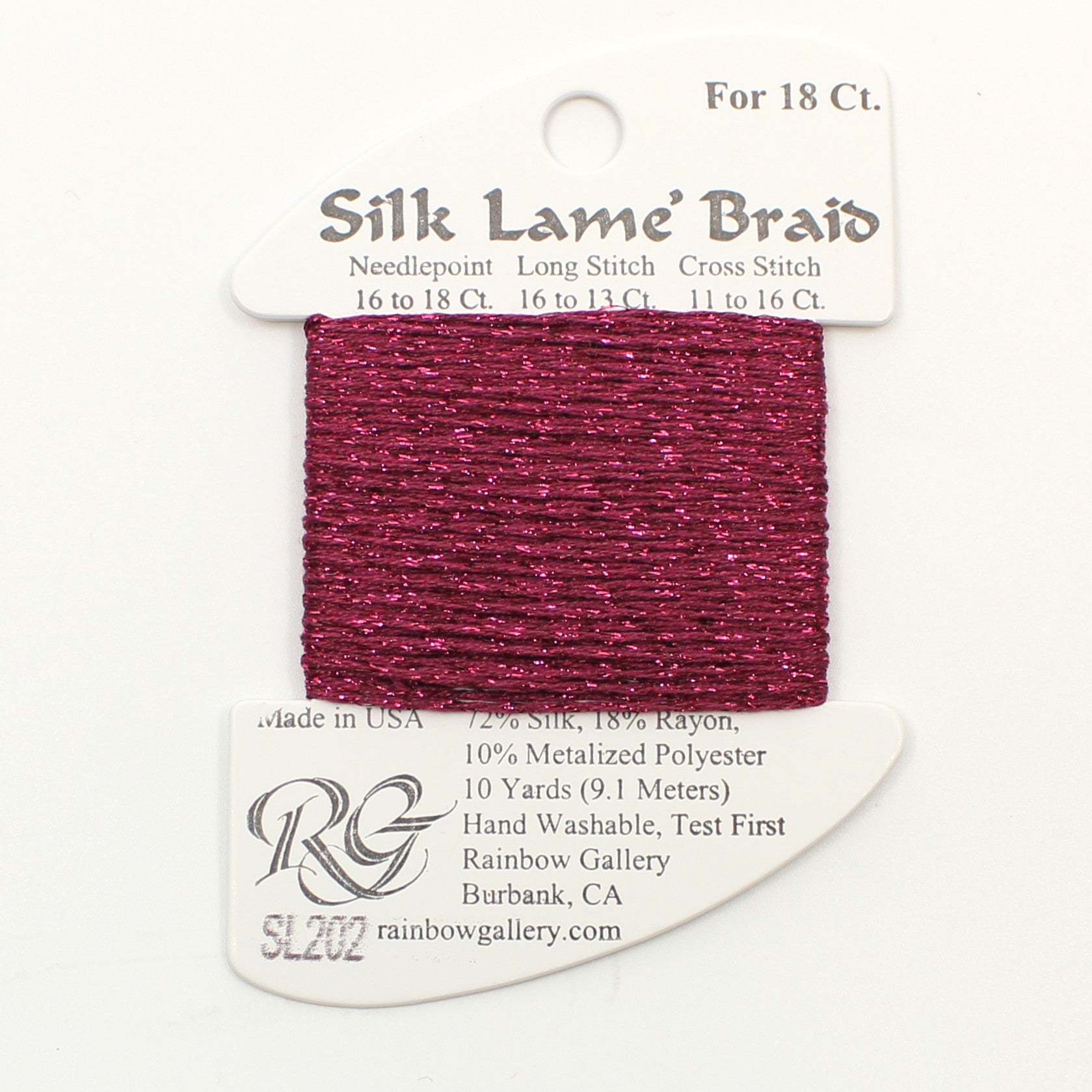 Silk Lame Braid SL202 Wild Plum