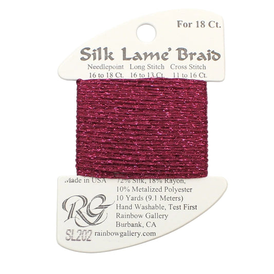 Silk Lame Braid SL202 Wild Plum