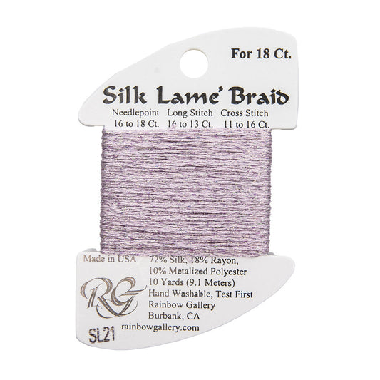 Silk Lame Braid SL21 Lite Lavender