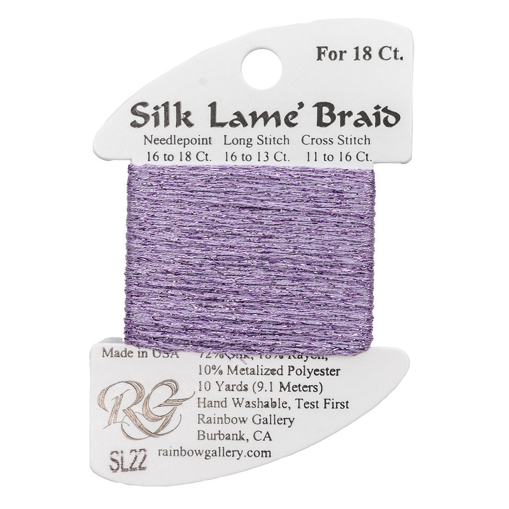 Silk Lame Braid SL22 Lavender