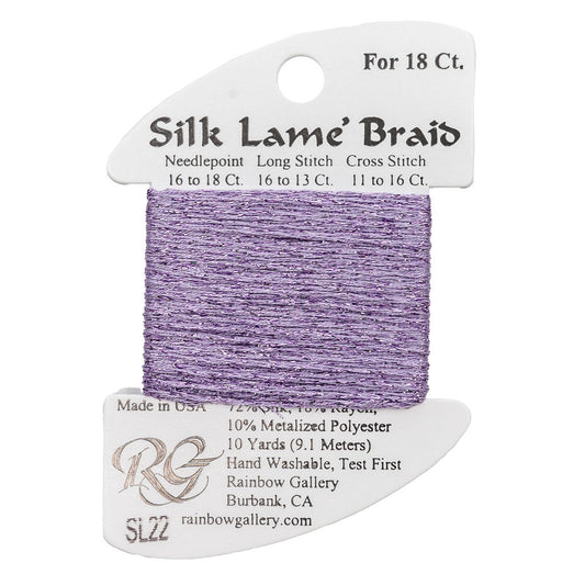 Silk Lame Braid SL22 Lavender