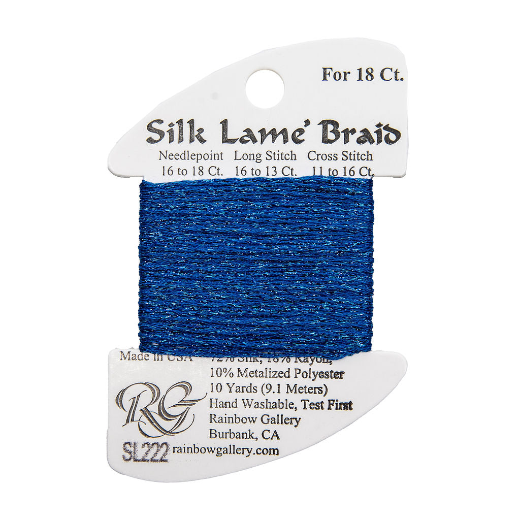 Silk Lame Braid SL222 Brilliant Blue