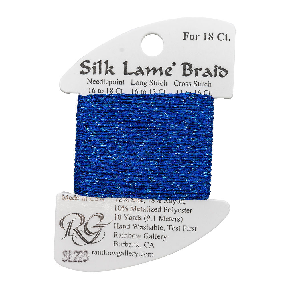 Silk Lame Braid SL223 Crystal Blue