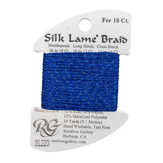 Silk Lame Braid SL223 Crystal Blue